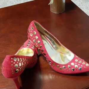 Red Natalie Heels